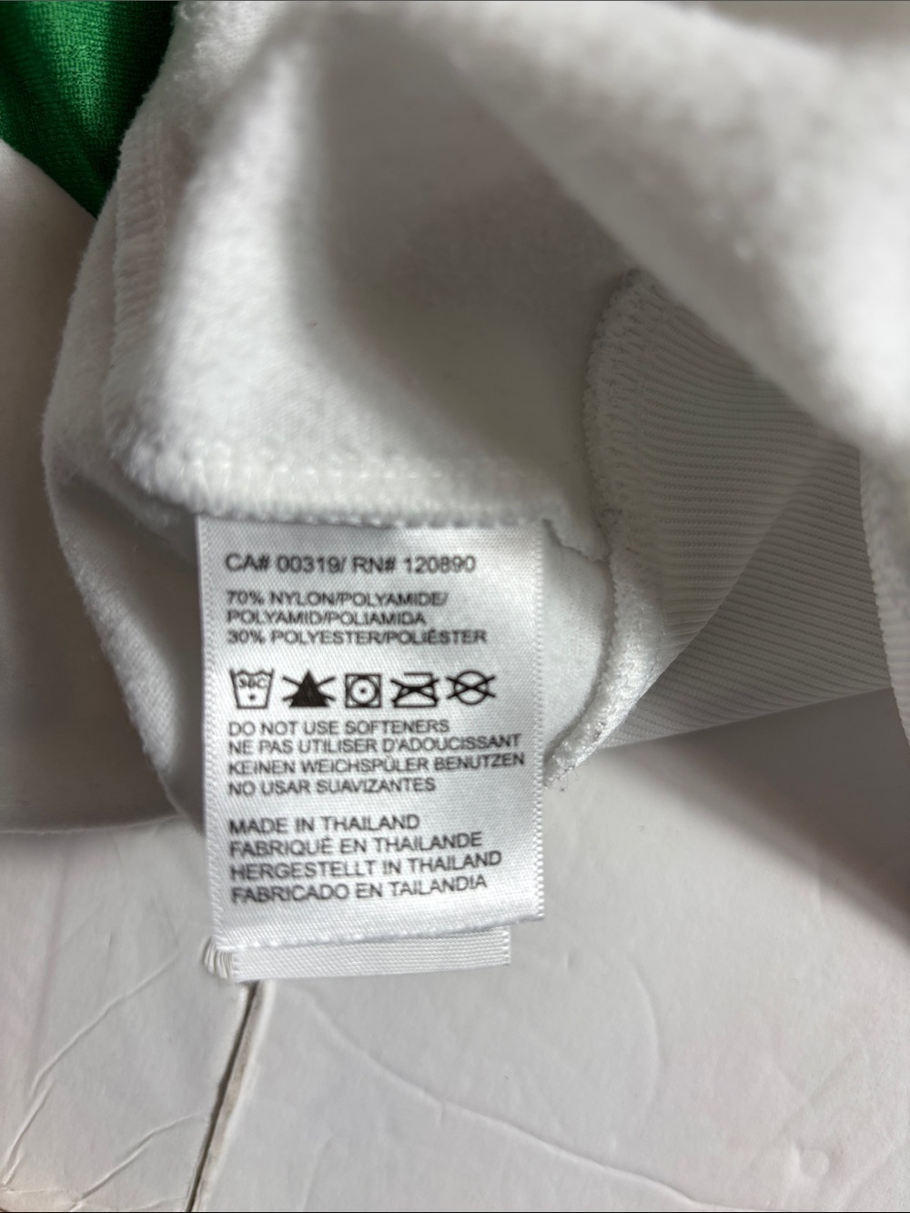Wilson Women’s Large White Green Tennis Warm Up Track Jacket Full Zip EUC - Picture 4 of 12